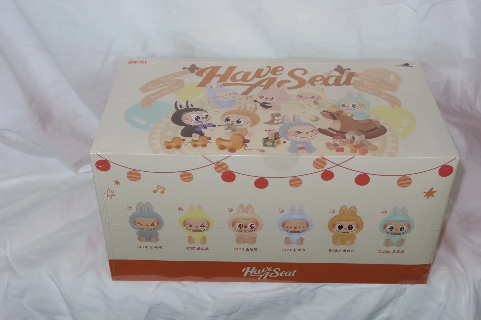 POP MART Labubu The Monsters Have a Seat Vinyl Plush Sealed Case (6 Blind Boxes)