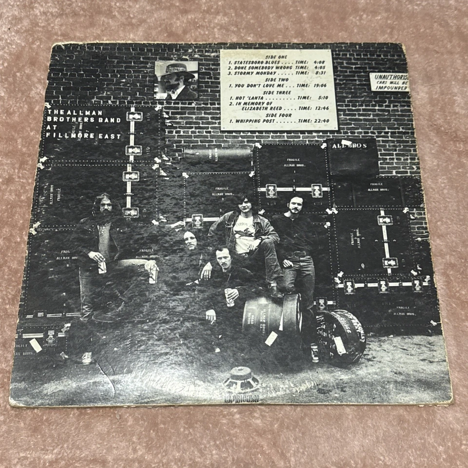 Allman Brothers – Fillmore East – AT/GP PR Pink Capricorn SD 2-802 VG Foto 2 de 4