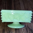 Vintage Westmoreland Jadeite Green Glass Paneled Grape Candy Trinket Dish — photo 5