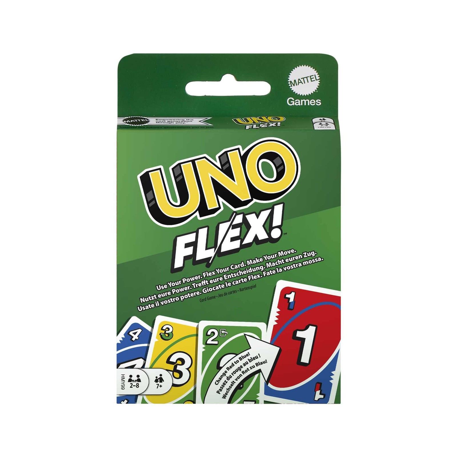 Mattel Games UNO Flex UNO Kartenspiel fr die Familie mehr Abwechslung durch P 2890₽