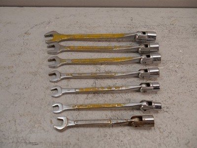 AIGO TOOLS, 3/8'' to 3/4''  SAE, 12 POINT,  FLEX combo WRENCH / socket set Rare