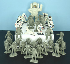 Vtg Lot 35 Astronaut Figures Space Adventure Play Cadets NASA Moon Galaxy Ship