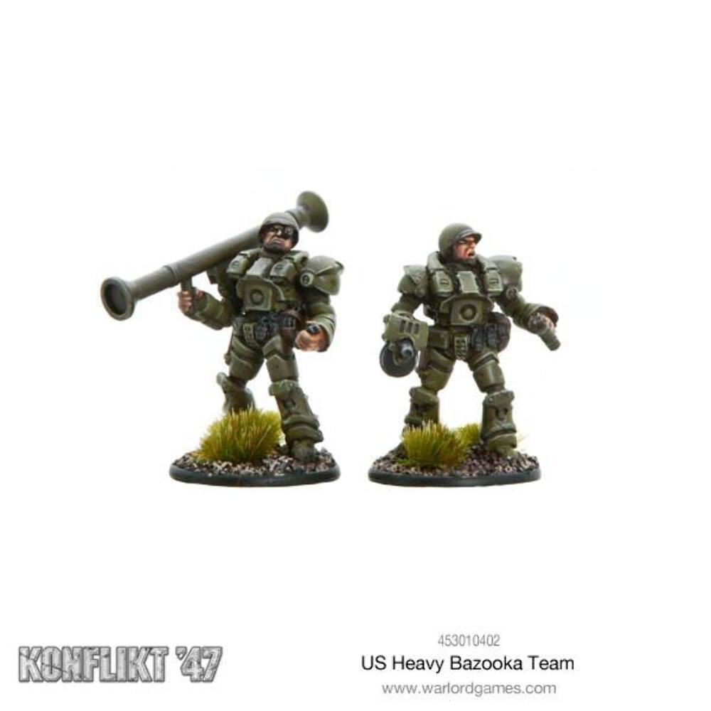 Konflikt '47 - US Heavy bazooka team - Warlord Games NEW