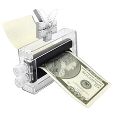 Creative Magic Money Printer Magician's Trick Props Printing Machine Gimmick