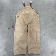 Carhartt Double Knee Overalls Canvas Carpenter BRN