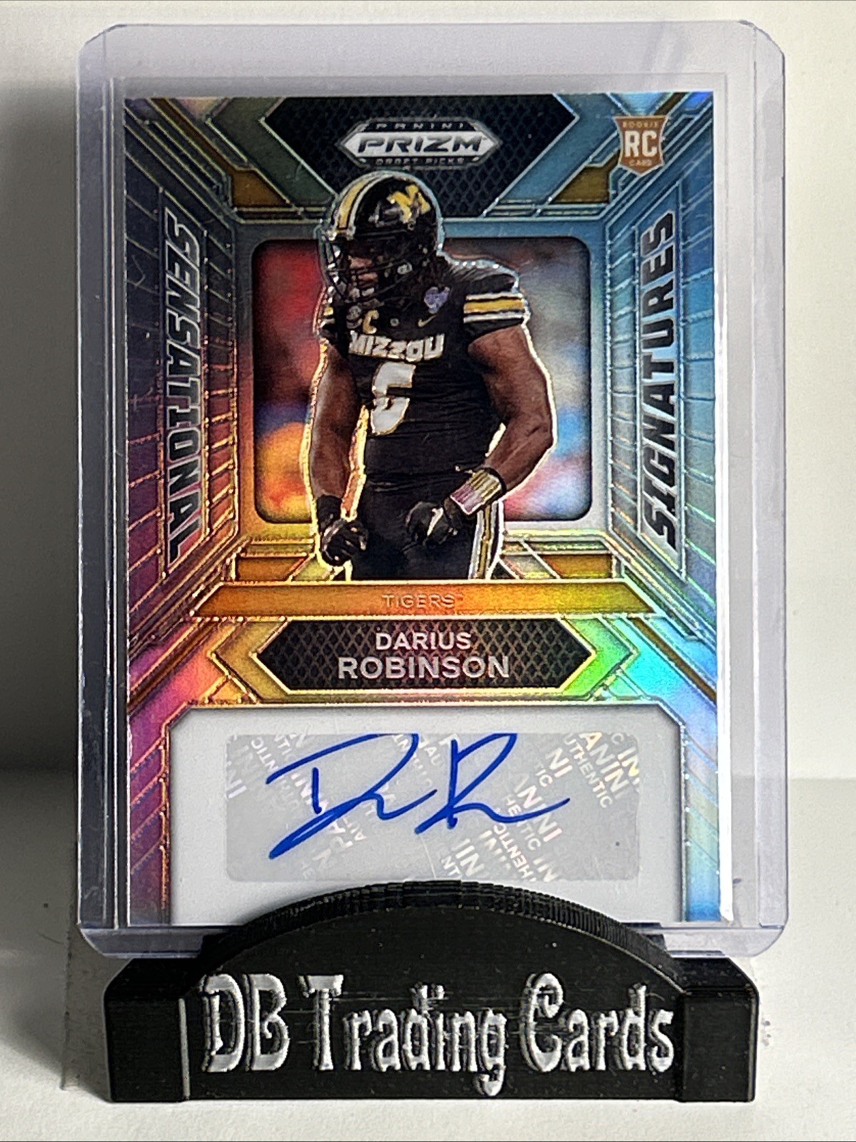 DARIUS ROBINSON 2024 PRIZM DRAFT PICKS SENSATIONAL SIGNATURES SILVER AUTO