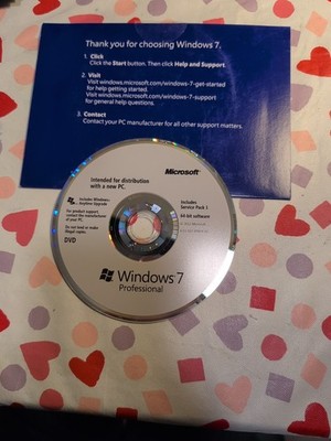 Windows 7 Professional 64-Bit Software With Service Pack 1 No Keys