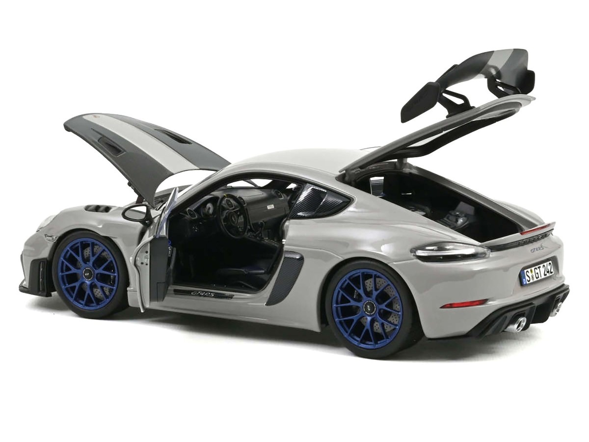 2023 PORSCHE CAYMAN GT4 RS WEISSACH PACK CHALK GRAY 1/18 MODEL BY