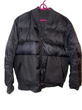 Lululemon Roam womens Bomber Jacket sz 10 Down Reversible Black gorp trendy