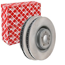 2X FEBI BREMSSCHEIBEN Ø349mm VORNE PASSEND FÜR JAGUAR E-PACE F-PACE LAND ROVER