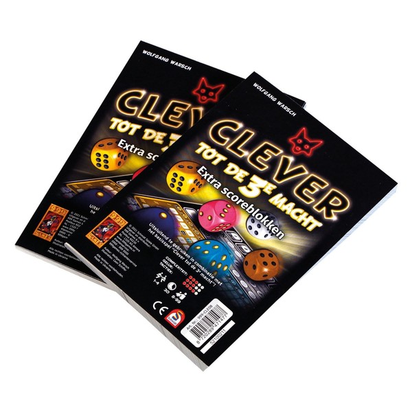 999 Games 999-Cle08,ScoreblöCke Clever Bis Zum 3. Power Zwei StüCk,Blau-image