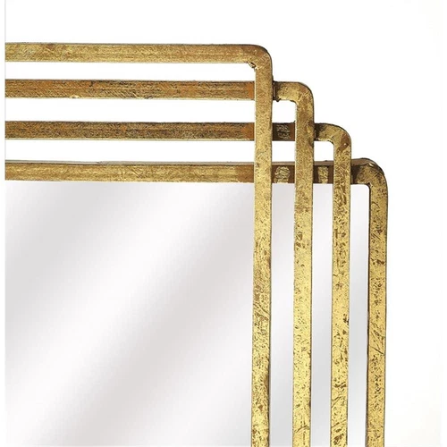 Butler Specialty Uptown Rectangular Wall Mirror In Gold - Picture 2 of 2