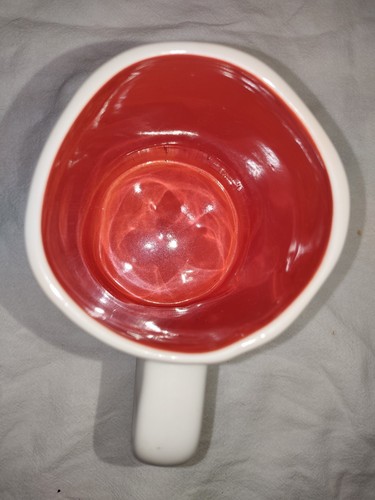 Rae Dunn by Artisian “SUMMER” Red Inside Coffee Mug Cup Excellent Condition - Picture 4 of 5