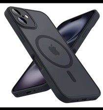 Apple MagSafe Matte Magnetic Black Fitted Case Skin for iPhone
