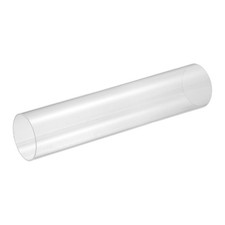Clear Rigid Acrylic Pipe 60mm ID x 65mm OD 12" Round Clear Plastic Tube