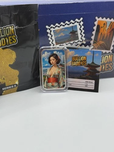 Bullion Baddies Series 5 World Passport Sakura Silk 1oz w/ COA