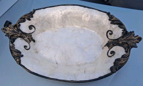 Mother Of Pearl Vintage/antique Trinket Dish