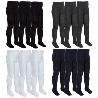 Socken Snob - 3 Paar Multipack Schule weiche uni Bambus Strumpfhosen für Mädchen