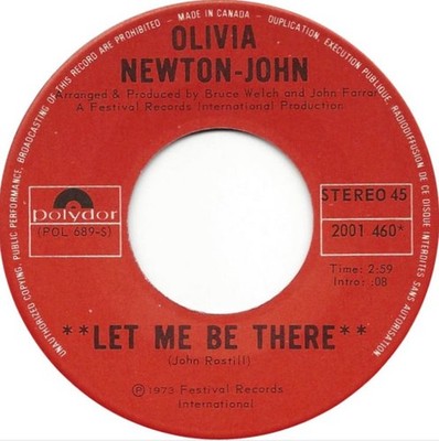 Olivia Newton-John - Let Me Be There / Maybe Then I'll Think Of You - - G8100z
