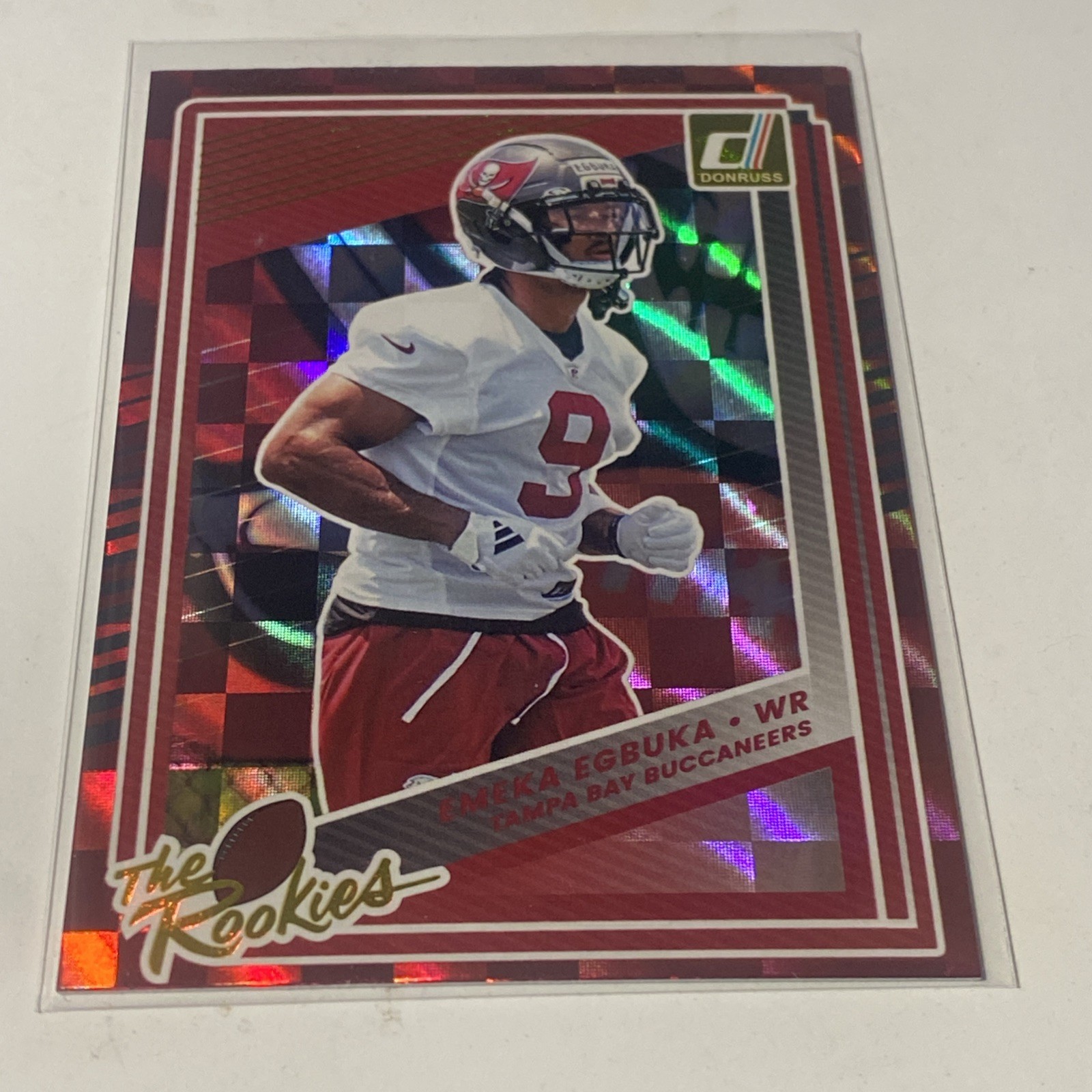 2025 Panini Donruss Emeka Egbuka The Rookies Rookie Card Tampa Bay Buccaneers