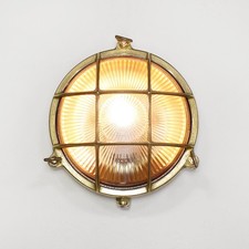 Außenlampe Wandleuchte Messinglampe Maritim E27 IP64 Garten Haus Schiffslampe