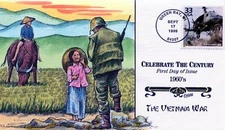 WWLF US COLLINS CACHET FDC CELEBRATE THE CENTURY CTC 3188g  VIET NAM WAR