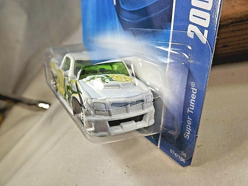 2008 Hot Wheels #74 All Stars SUPER TUNED White Variant Gray Wing w/Chrome Pr5Sp - Picture 4 of 5