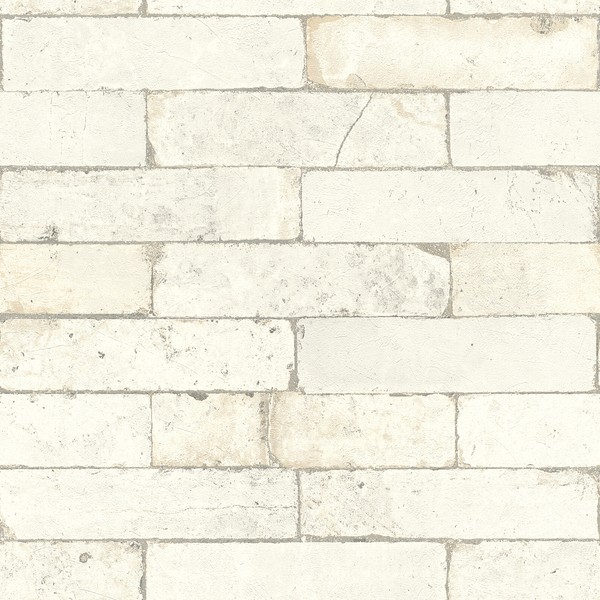 Rasch Tapete Selection 446319 Grau Creme Weiß Stylisch Ziegel Vliestapete Vlies-image