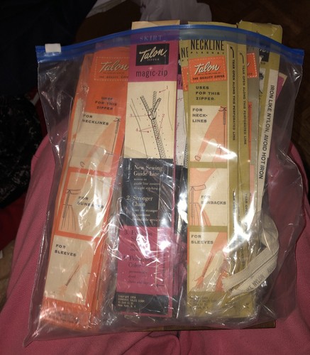 Vintage Sewing Lot Talon Metal Zippers At Least 27! Mixed Colors New Old Stock - Picture 1 of 4