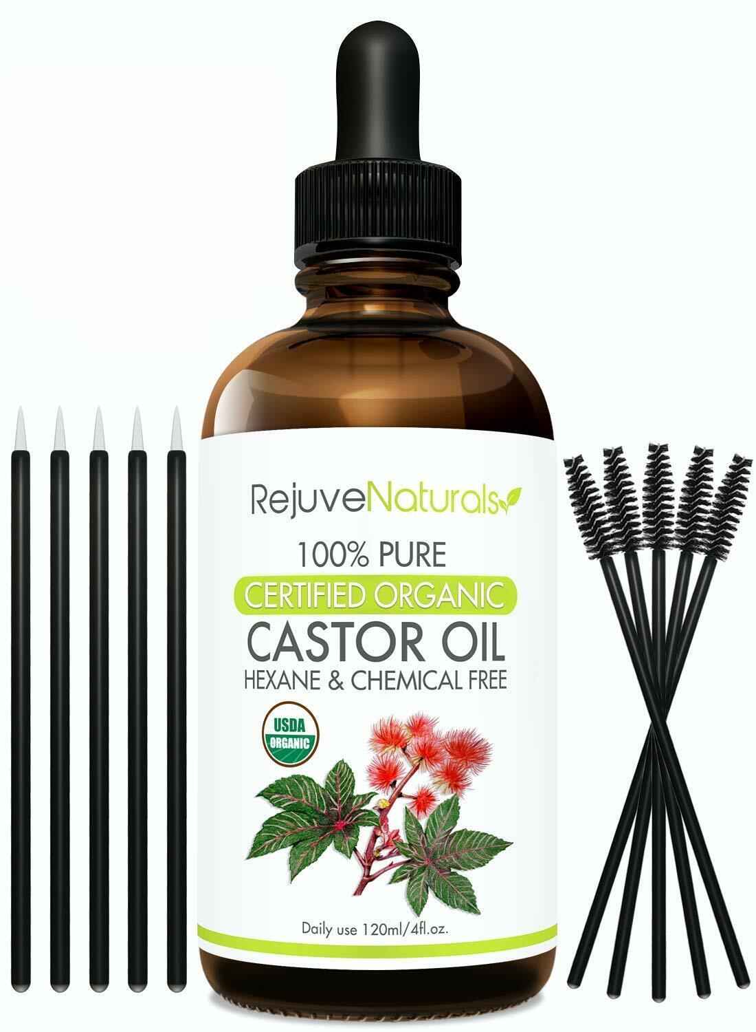 Organic Castor Oil for Hair Growth Eyelash Eyebrow Growth ...