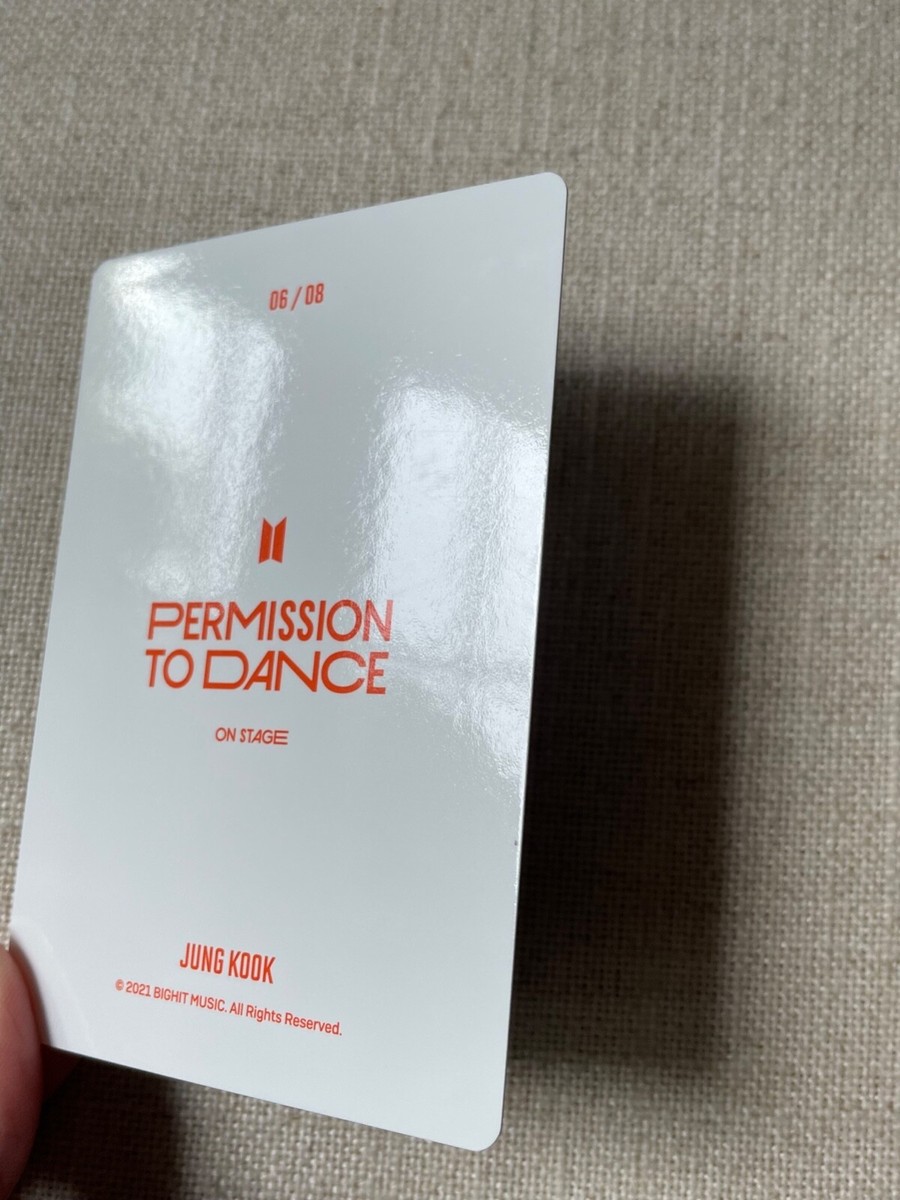 BTS Permission to Dance PTD Official JUNGKOOK Mini Photocard