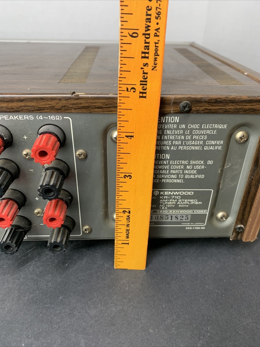 Ampli-tuner Stéréo KENWOOD KR-710L – Tout Marche, état D'usage, à Lire Description