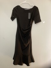 VfEmage Womens Elegant Vintage Mermaid Midi Mid-Calf Dress Size S