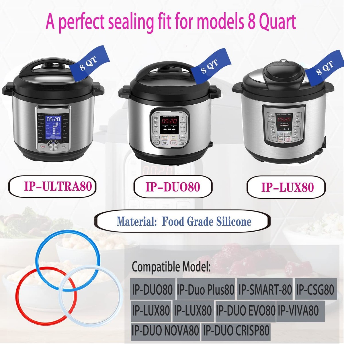 Softebizz Instant Pot Air Fryer Lid Rice Cooker Breville Bpr700