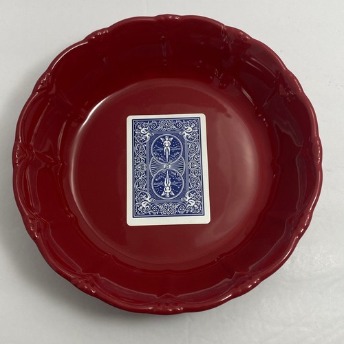 Princess House Pavillion Pasta Bowls | 8.5 in | Berry Red | 808 | Set of 2 - Picture 9 of 9