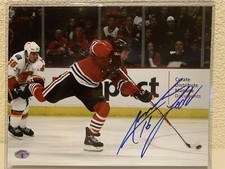 Andrew Ladd Signed Chicago Blackhawks 8x10 Photo LOF