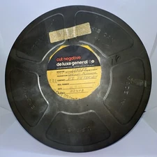 Eastman Kodak Film Canister Metal Tin Can Container Empty 11” 698 USED Hollywood