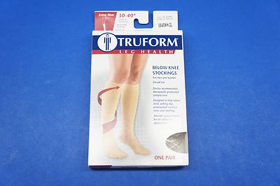 TRUFORM 8845WH-2L 2X-Large Größe Kompression Strumpf Weich Top Closed Fuß 30-40