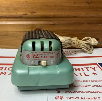 VINTAGE Morris Struhl CHIC GLORIFIER Roller Massager 995-G Portable Small Teal