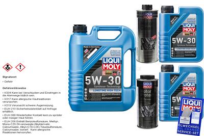 7L Liqui Moly Longtime High Tech 5W-30 Motoröl MotorProtect MotorClean Reiniger