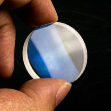 30-39mm Doublet Objective Lens DIY Astronomical Binoculars Focal 100mm Blue Film