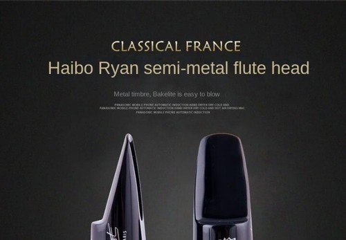 ATLO Saxophon B-Flach Diskant Tenor Halbmetall Flötenkopf Bakelit Ersatzteile - Bild 8 von 24