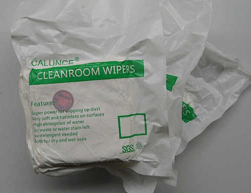 100pcs 6"x6" 200g Dust-Free Cleaning Wipes Microfiber Lint-Free Cleanroom Wipers - Picture 3 of 4
