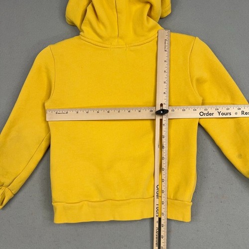 Polo Ralph Lauren Hoodie Boys 7 Yellow Bright Big Pony Preppy Rugby School Cozy - Picture 13 of 14
