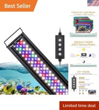 24-30 Inch Waterproof LED Aquarium Light with Adjustable Bracket  Power Memory