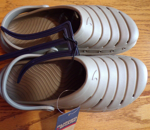 Rugged SHARK Comfort CLOG Sandals~TAN~Men's Size 8~NEW W/TAGS | eBay