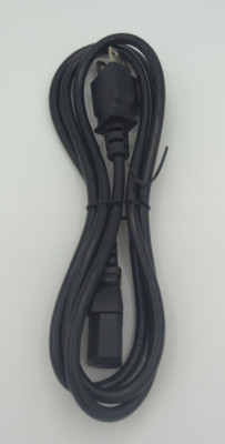 Changzhou E205765 3-Prong Power Cord - 5ft Black 300v FT2 CSA