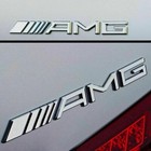 Mercedes Benz AMG Emblem Heckklappe Glänzend Silber Schriftzug Logo Heck Chrom