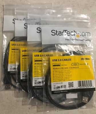 4 STARTECH USB2 Cables