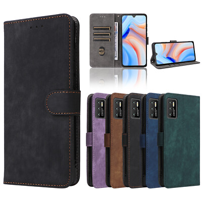 Für Cubot P50 Phone Case, RFID Retro Leder Geldbörse Card Stand Cover